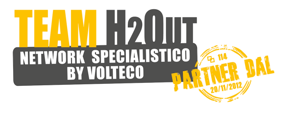 Logo TEAM H2OUT tecnico specializzato volteco Impresa edile GIAMBINO COSTRUZIONI SRL a Caneva
